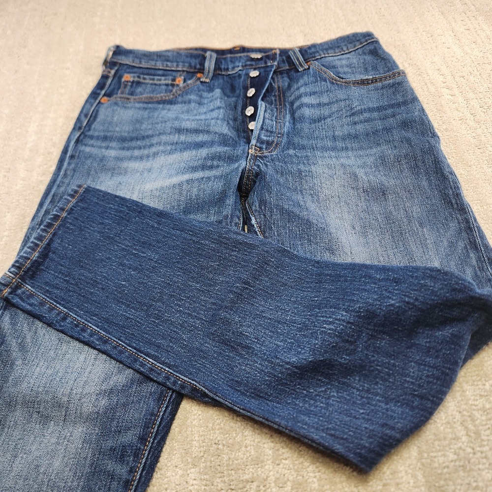 Levis 501 S Jeans Men 31X28 Read* Premium Denim Skinny Fit Whiskers Punk Grunge